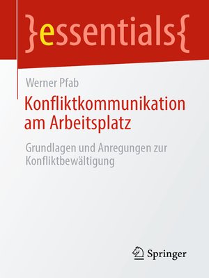 cover image of Konfliktkommunikation am Arbeitsplatz